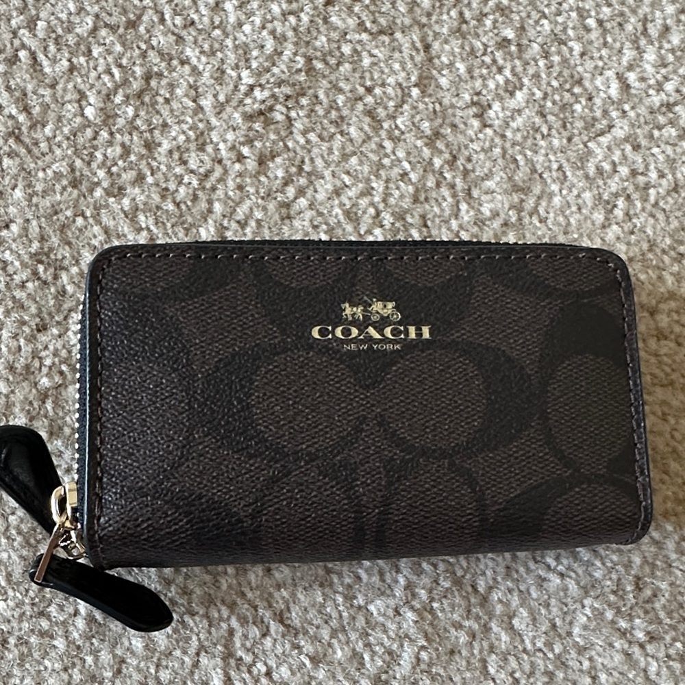 Coach Dark Brown Women's Mini Wallet